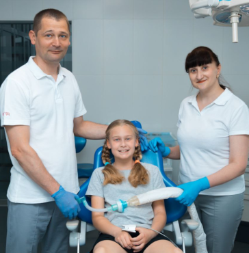 photo of the apparatus for dental treatment under general anesthesia in a dental clinic in Cherkassy