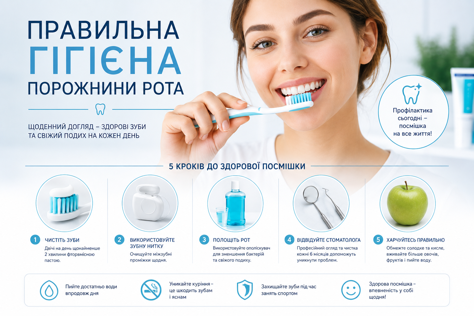 Правильна гігієна порожнини рота