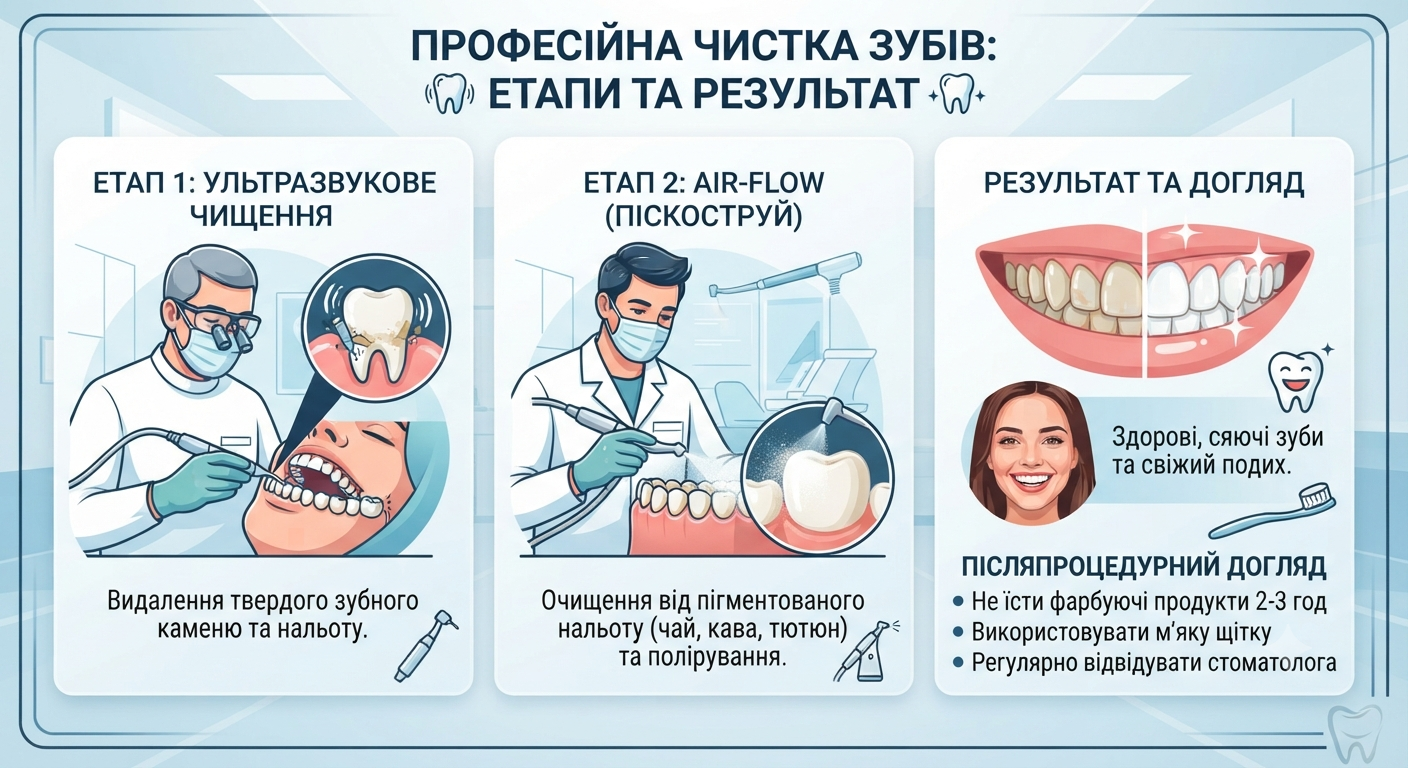 Професійна чистка зубів
